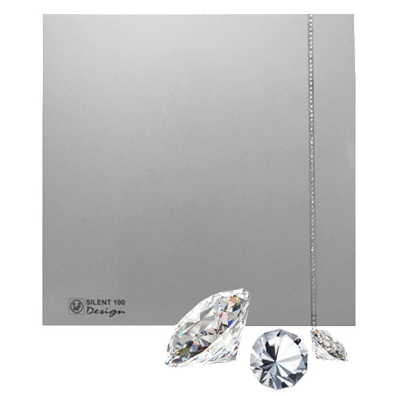 Вентилятор Soler & Palau SILENT-100 CZ SILVER SWAROVSKI DESIGN