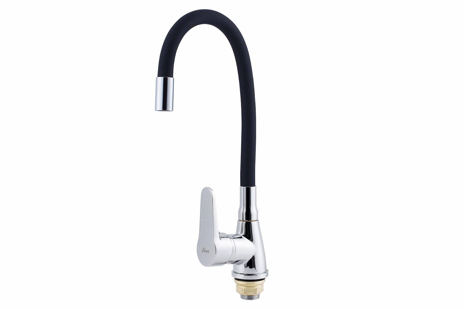 Смеситель для кухни Fauzt FZs-822-BL101 гибкий излив, черный