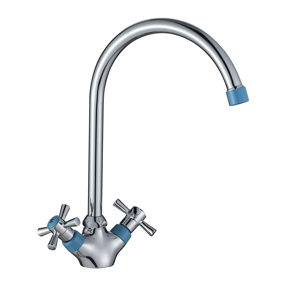 Смеситель для кухни (мойки) Decoroom синий/хром