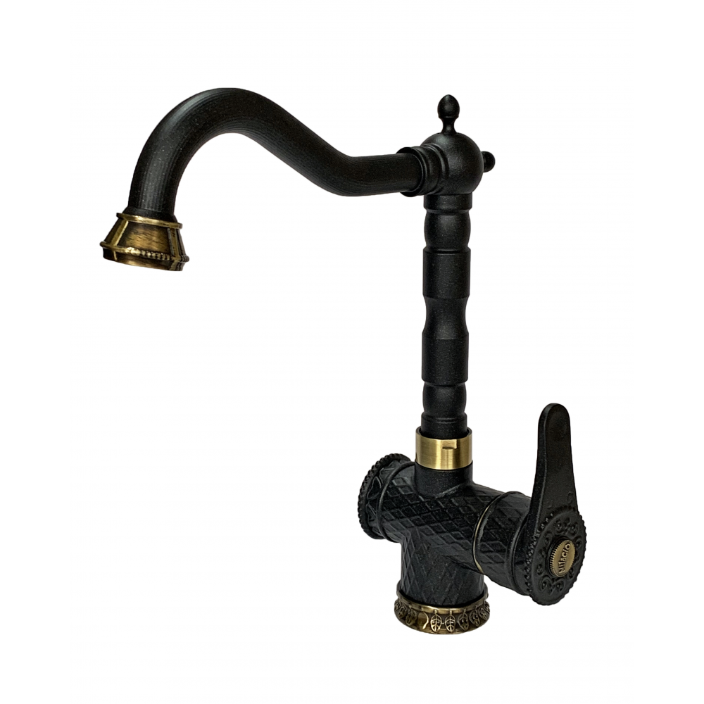 Смеситель для кухни Milacio антрацит/бронза Carletta MC.510.ABR