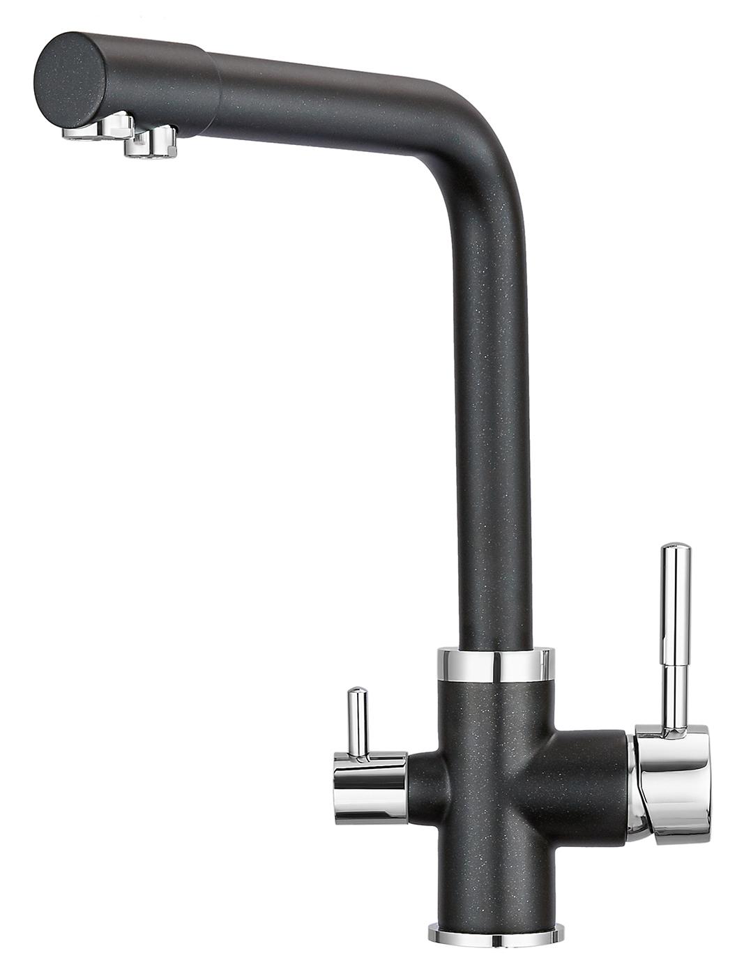 Смеситель для кухни (мойки) Granula 2015 шварц