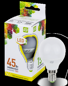 Лампа светодиодная ASD LED ШАР 7.5W 3000K Е14