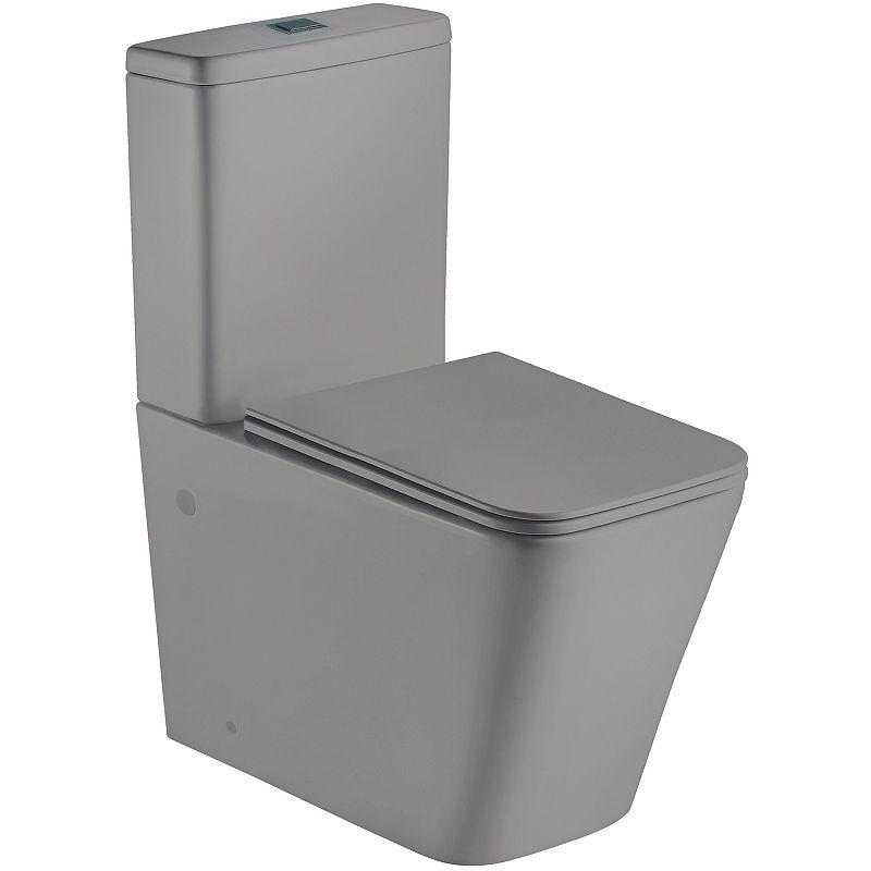 Унитаз-компакт WeltWasser 67.5x82x37.5 WW GELBACH XL 001 MT-GR 10000005777 серый матовый