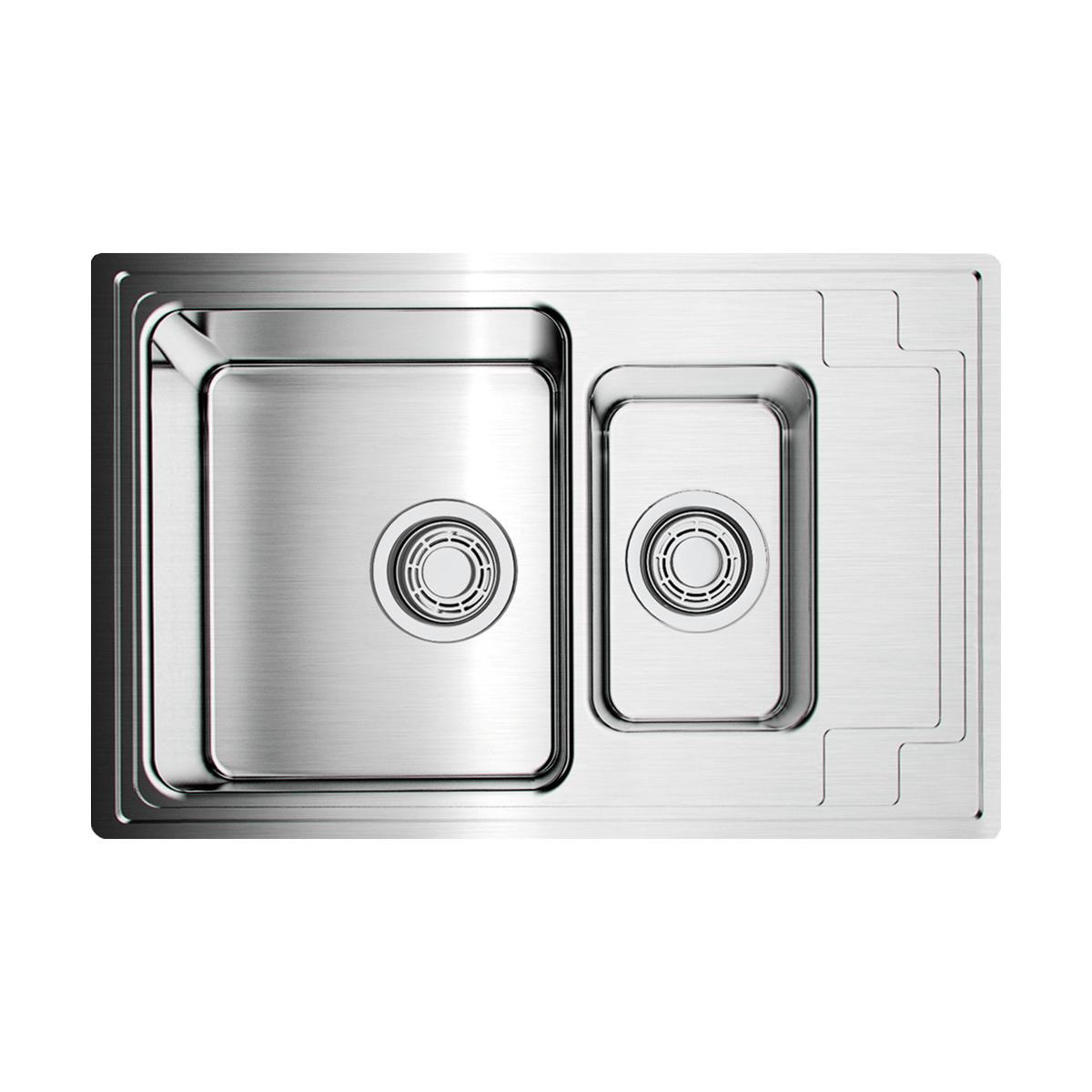 Врезная кухонная мойка Omoikiri Mizu 78-2-IN нержавеющая сталь 4973731