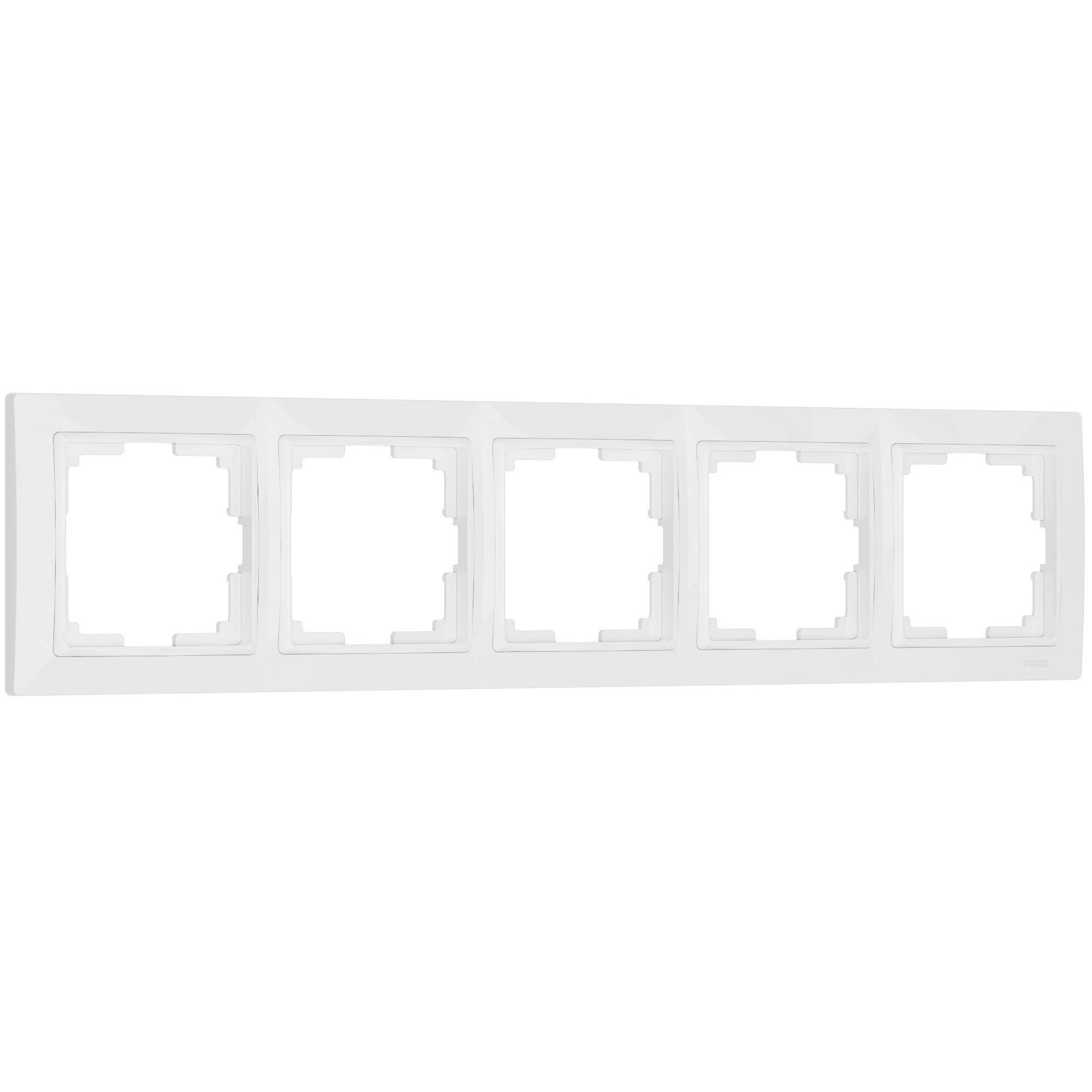 Рамка на 5 постов белый basic Werkel W0052001