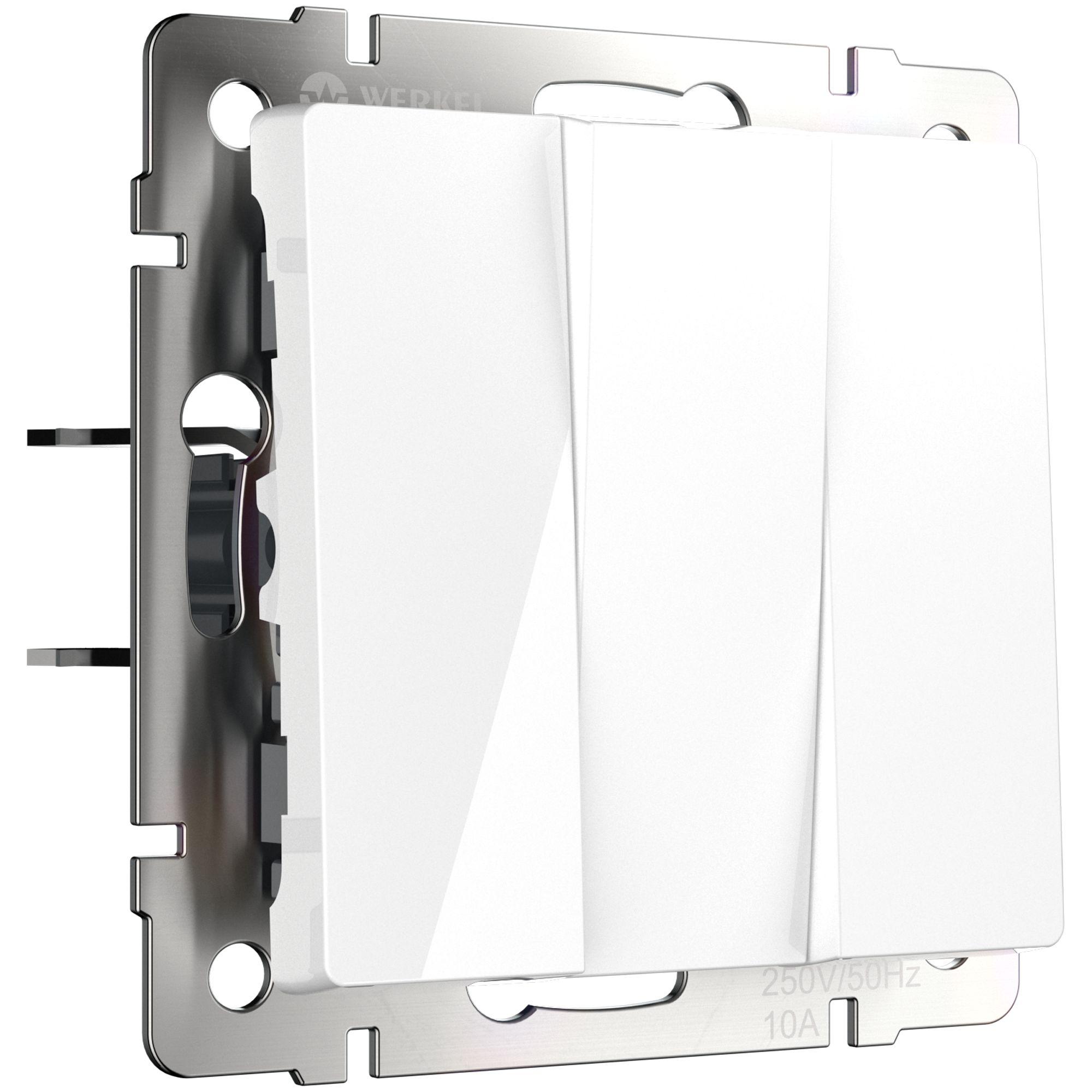 Выключатель трехклавишный белый Werkel W1130001