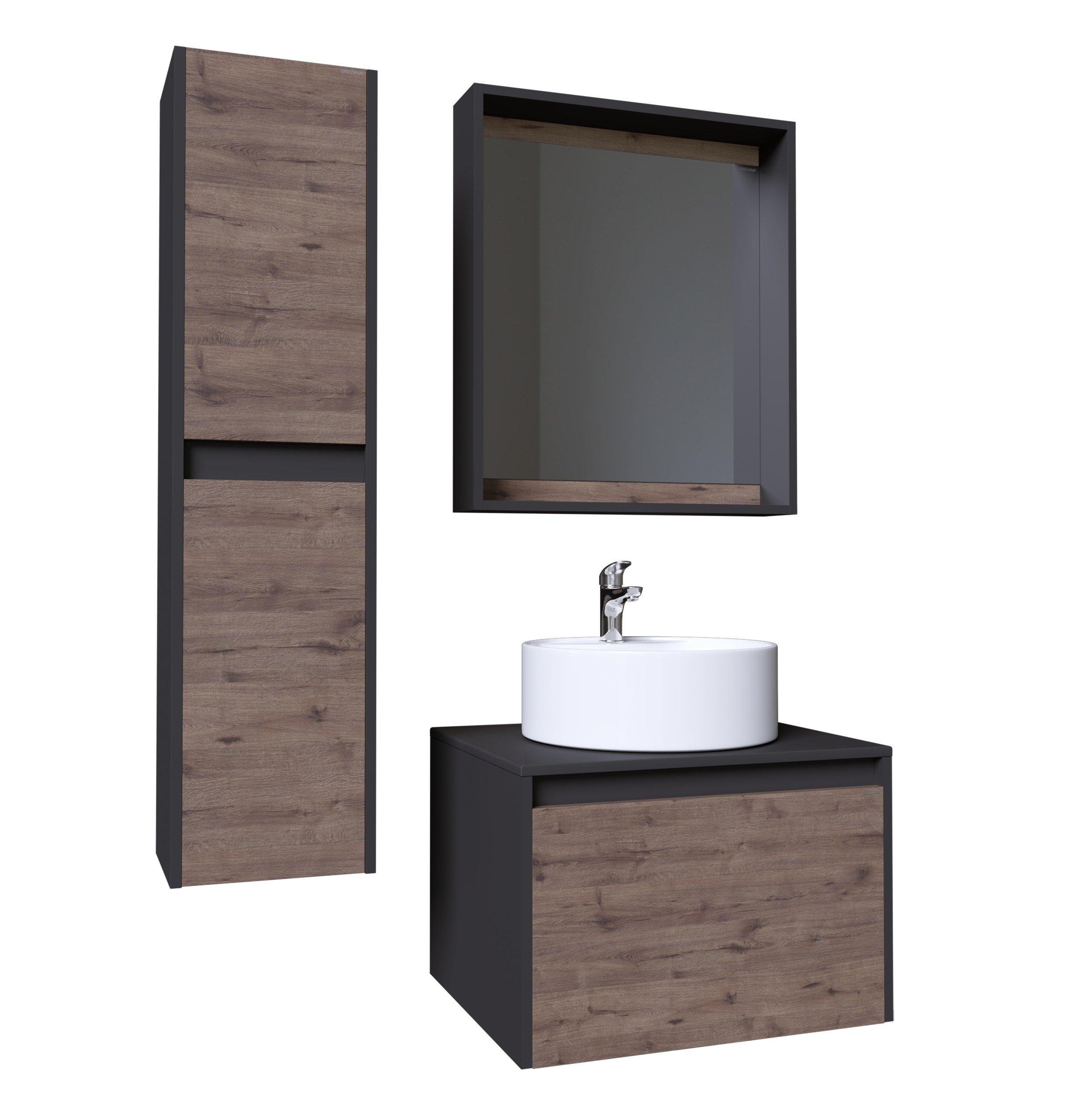 Зеркало Grossman Смарт-60 см 206007 графит