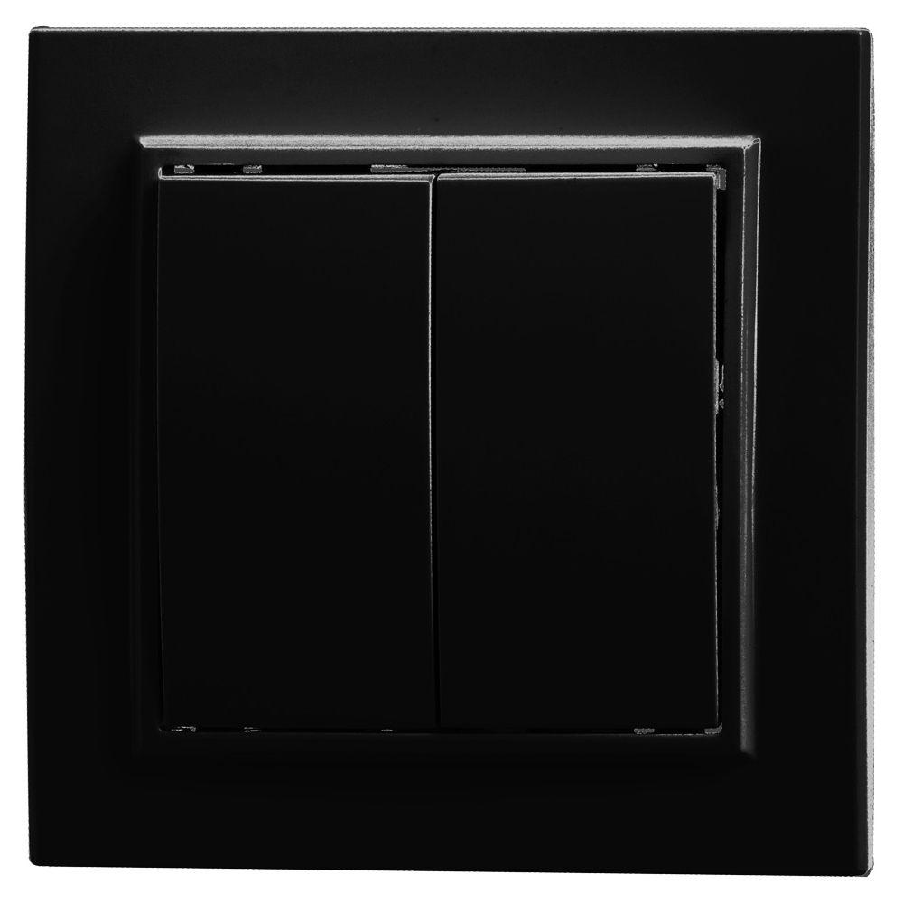 Выключатель двухклавишный Stekker Эрна PSW10-9004-03 39473