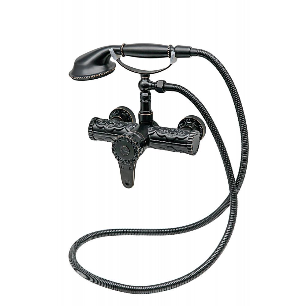 Смеситель для ванны с душем Milacio Villena чёрная бронза MC.302.BBR