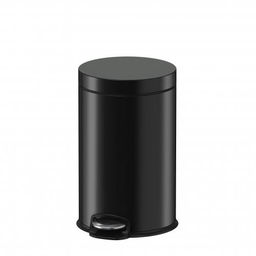 Ведро для мусора педальное WeltWasser WW ERFIE BL 8L 10000000897 черный матовый