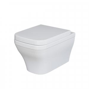 Унитаз подвесной безободковый Ambassador Benefit 203T20001R (53.5х34х36) белый, 1 место