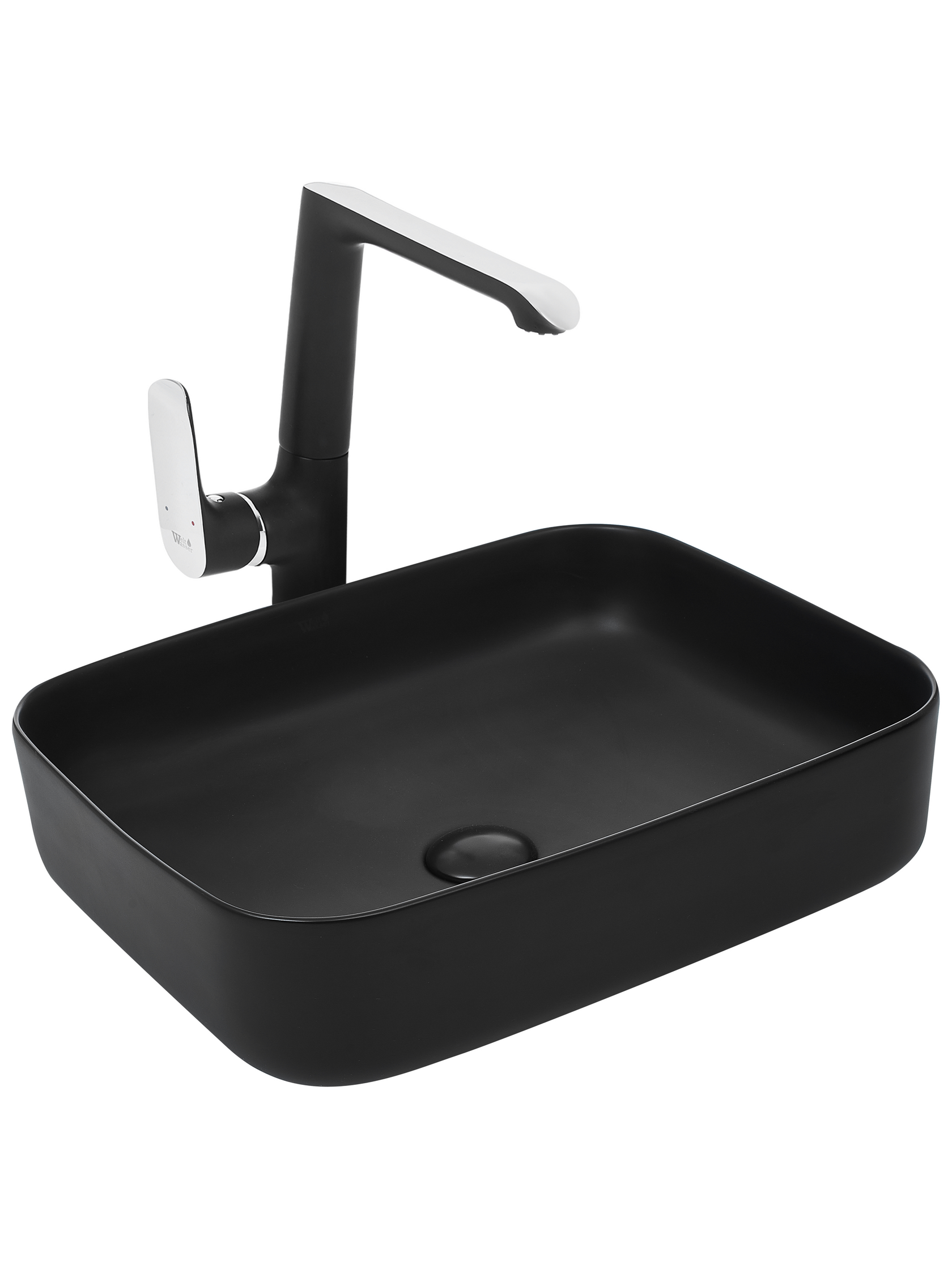 Раковина накладная WeltWasser 50/39/14 WW Elbach 2195 MB 10000004538 матовая черная