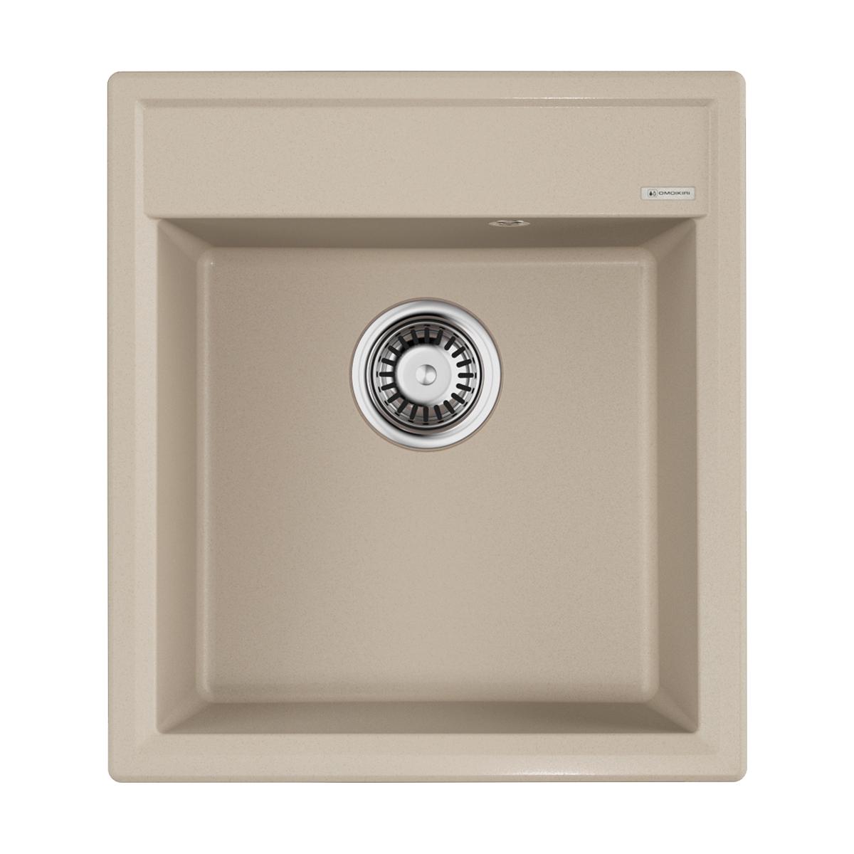Врезная кухонная мойка Omoikiri Daisen 46-SA бежевый 4993615