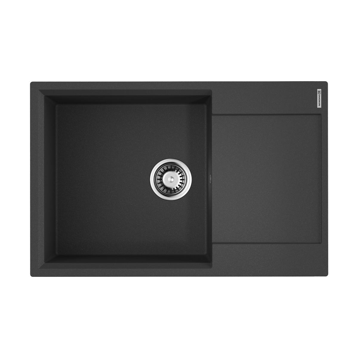 Врезная кухонная мойка Omoikiri Daisen 78-LB-BL черный 4993692