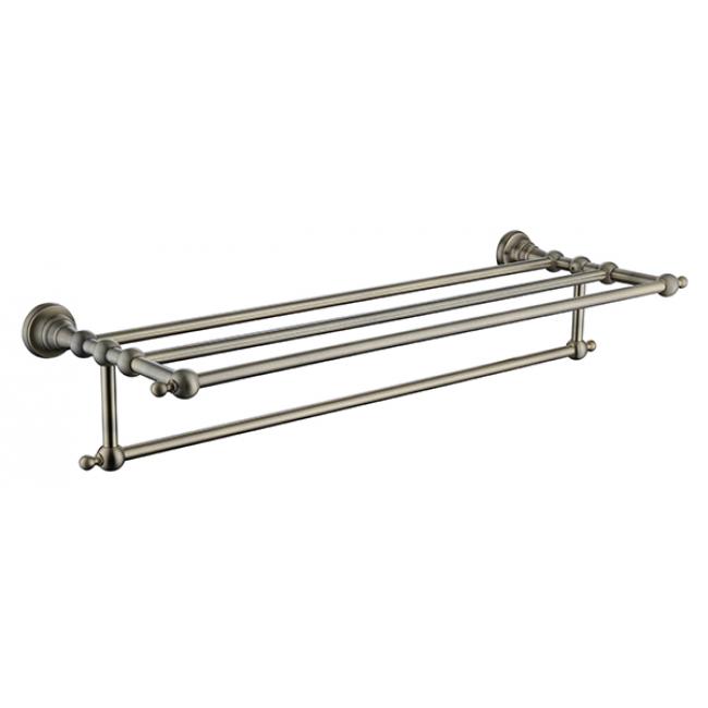 Полка для полотенец с держателем (латунь) Kaiser KH-4209 бронза