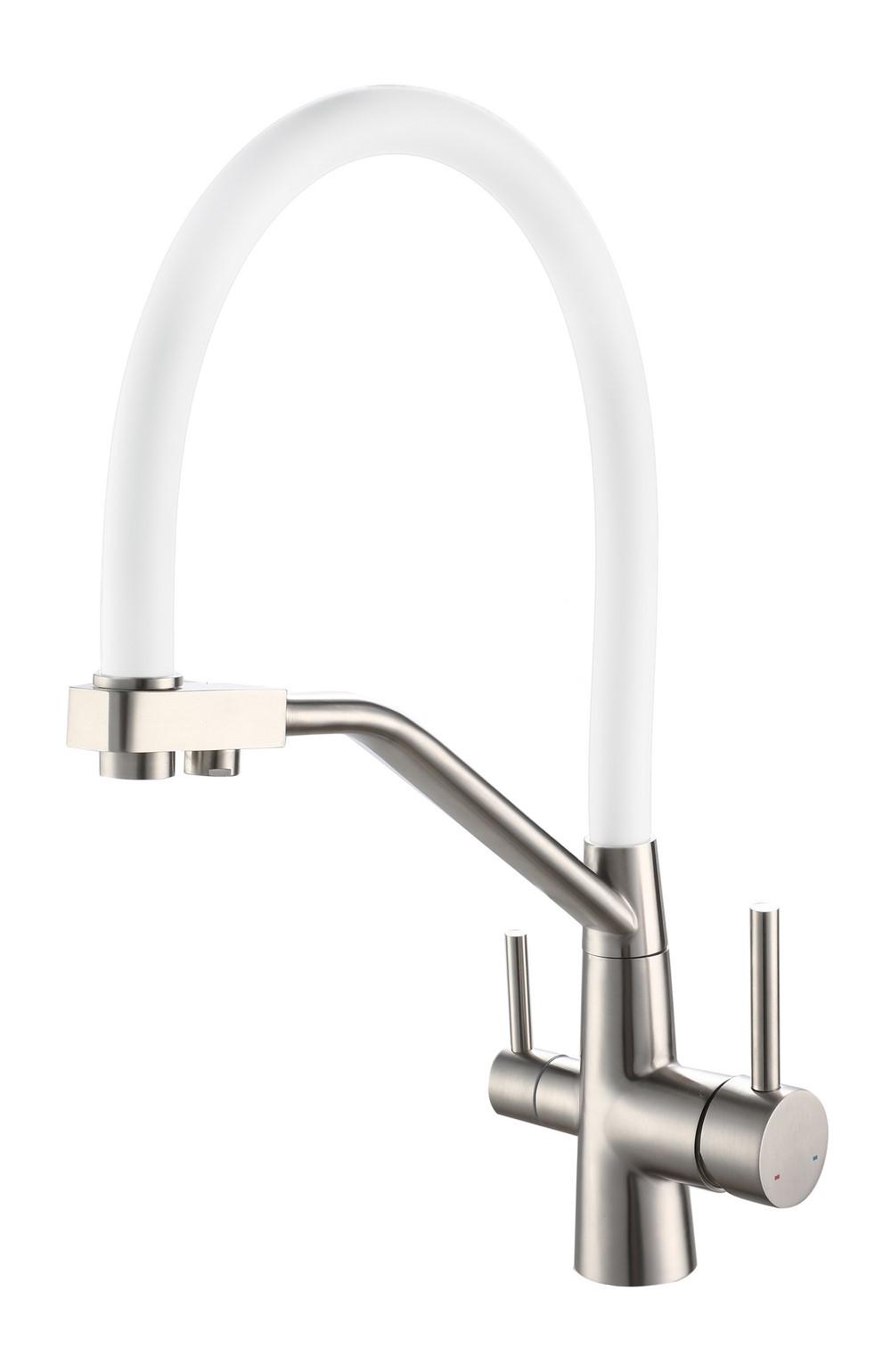 Смеситель для кухни Viko V-5854 хром/белый