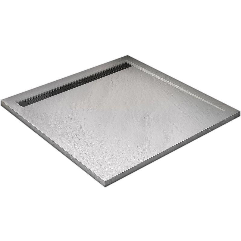 Душевой поддон с сифоном WeltWasser WW TRS 80 STONE-WT 80х80х3 10000004365 белый