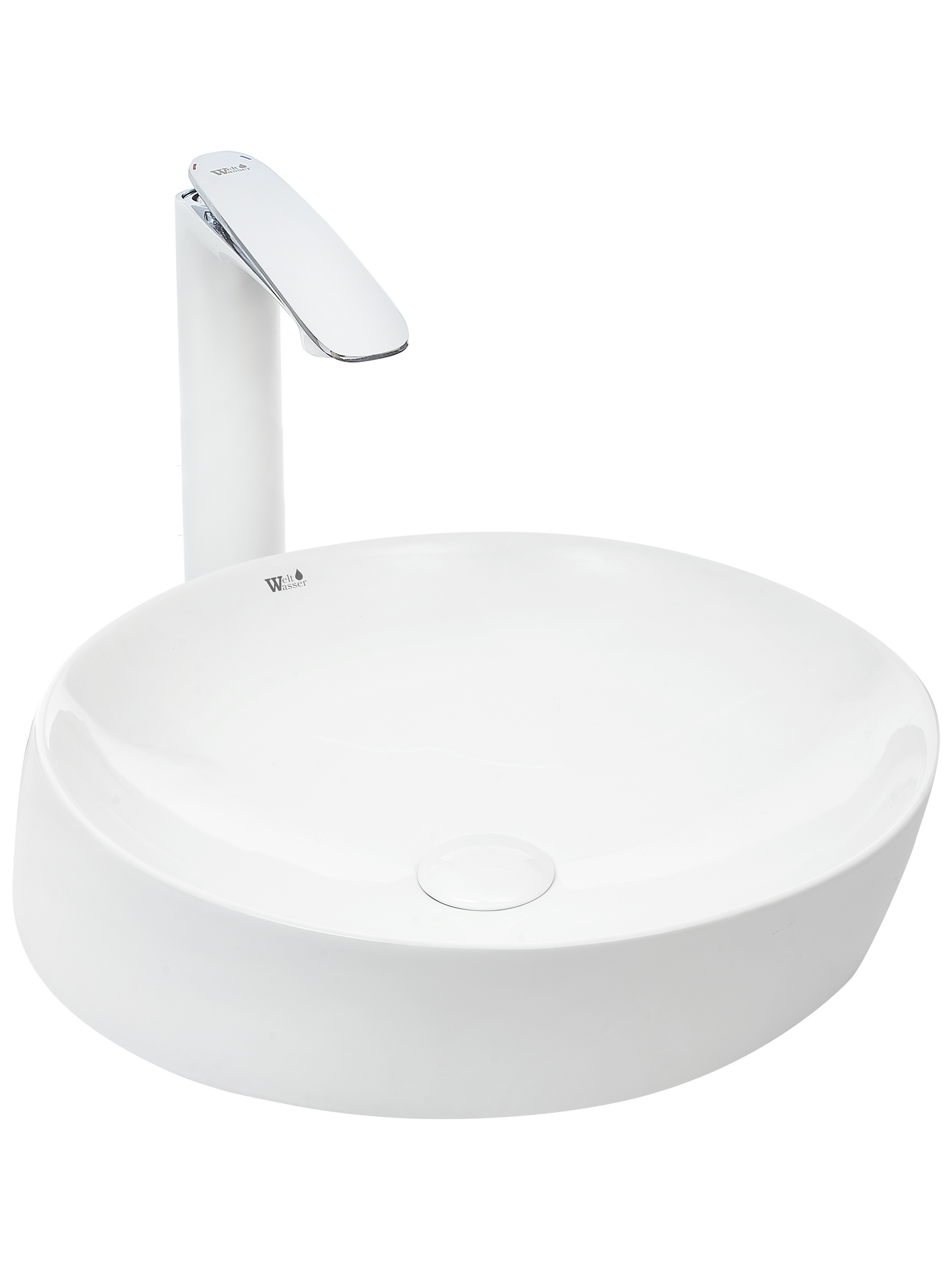 Раковина накладная WeltWasser 45/49/10 WW Elbach 3265 10000003829 белая