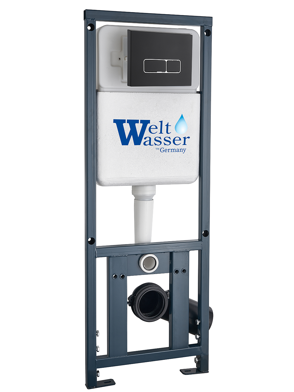 Инсталляция для унитаза WeltWasser WW Marberg 410 SE BL 10000011212 квадратная кнопка