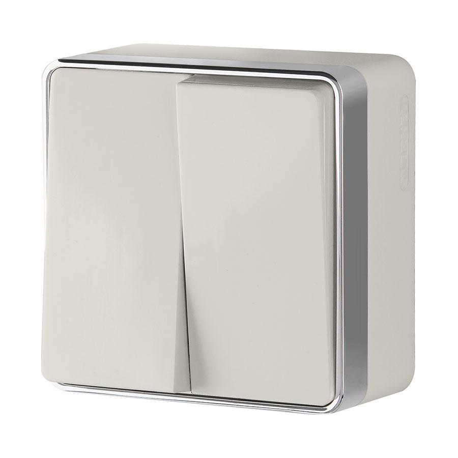 Выключатель двухклавишный Gallant слоновая кость Werkel W5020003