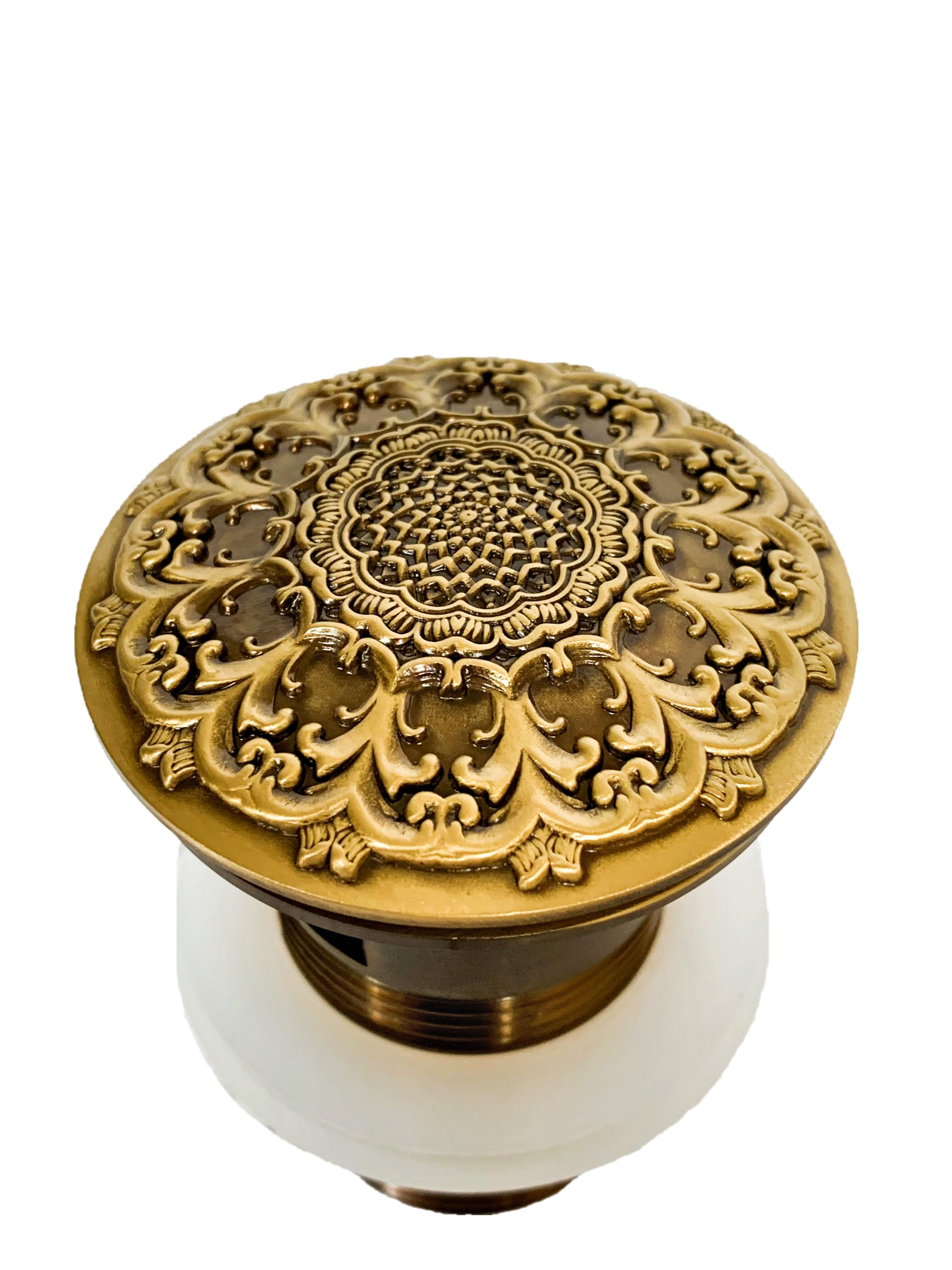 Донный клапан с переливом Milacio бронза MC.010.BR