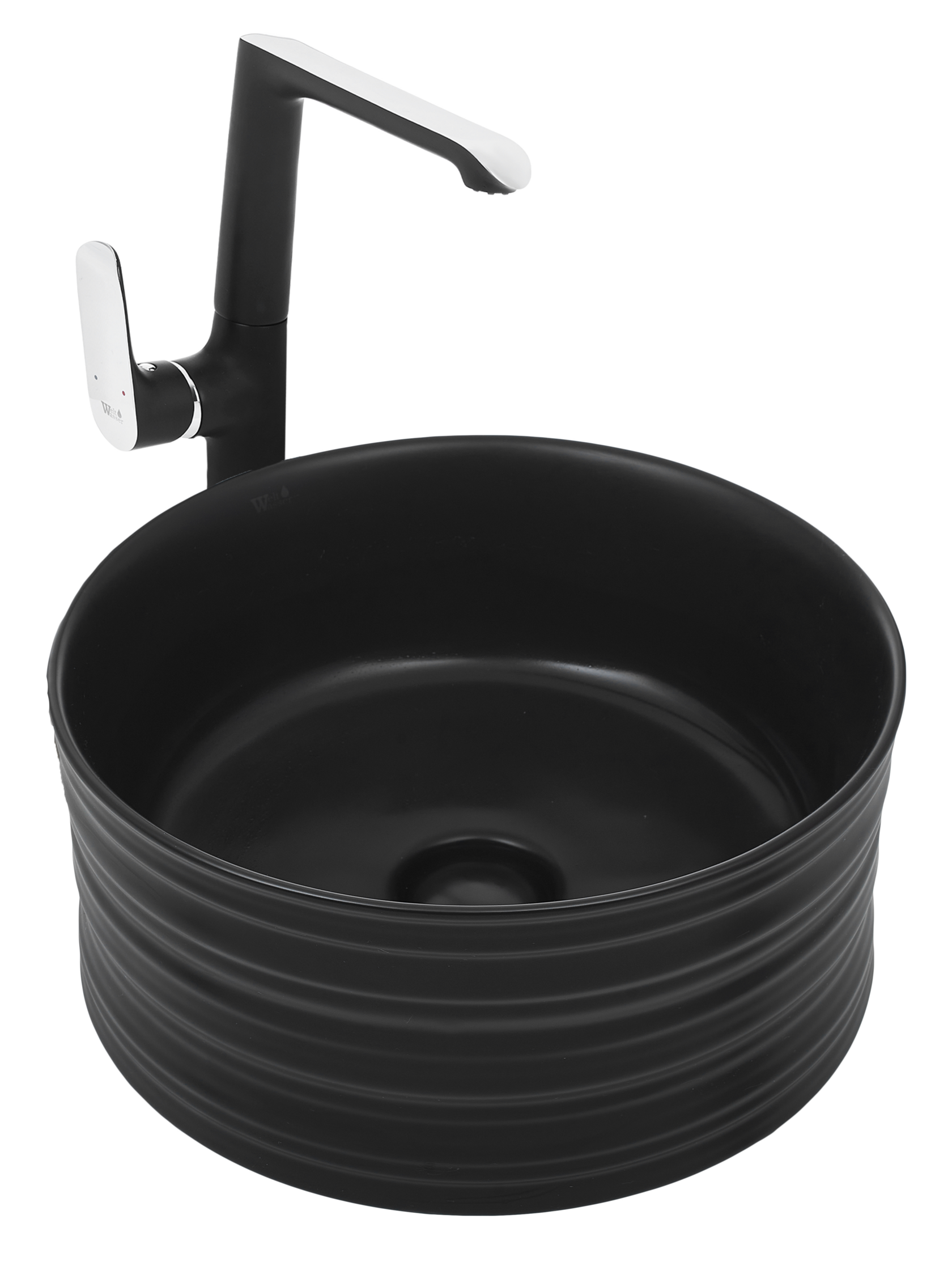 Раковина накладная WeltWasser 40.5/40.5/18 WW Elbach 3272 MB 10000004559 матовая черная