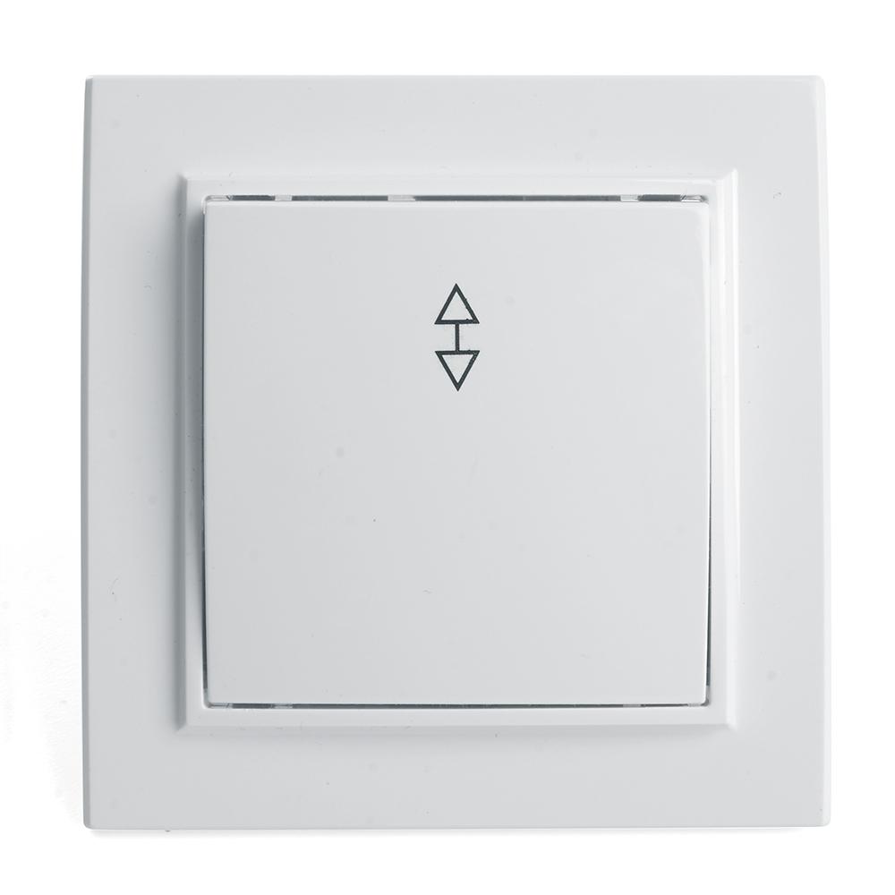 Выключатель одноклавишный Stekker Эрна PSW10-9005-01 39617