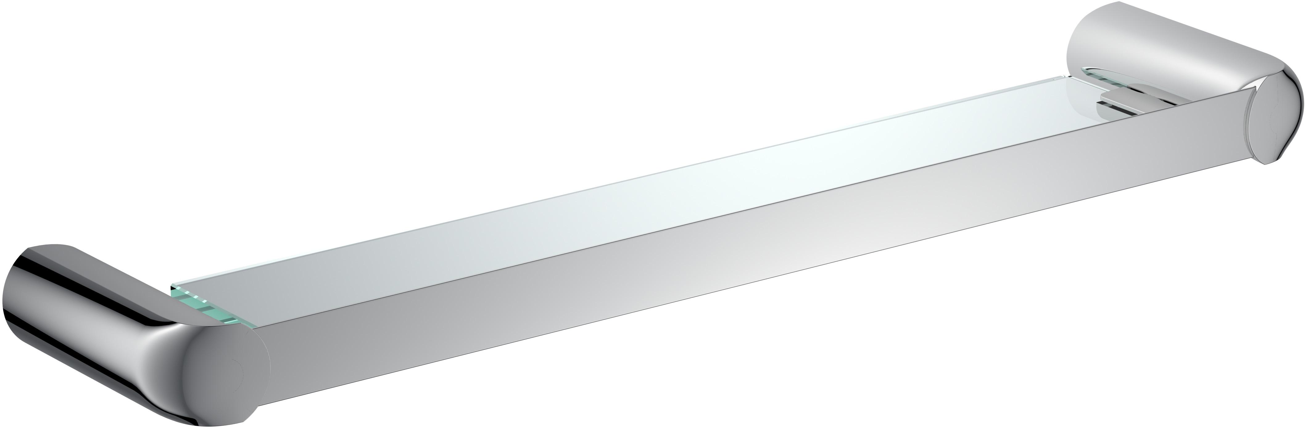 Полка стеклянная с бортиком Rush Flores FL08611