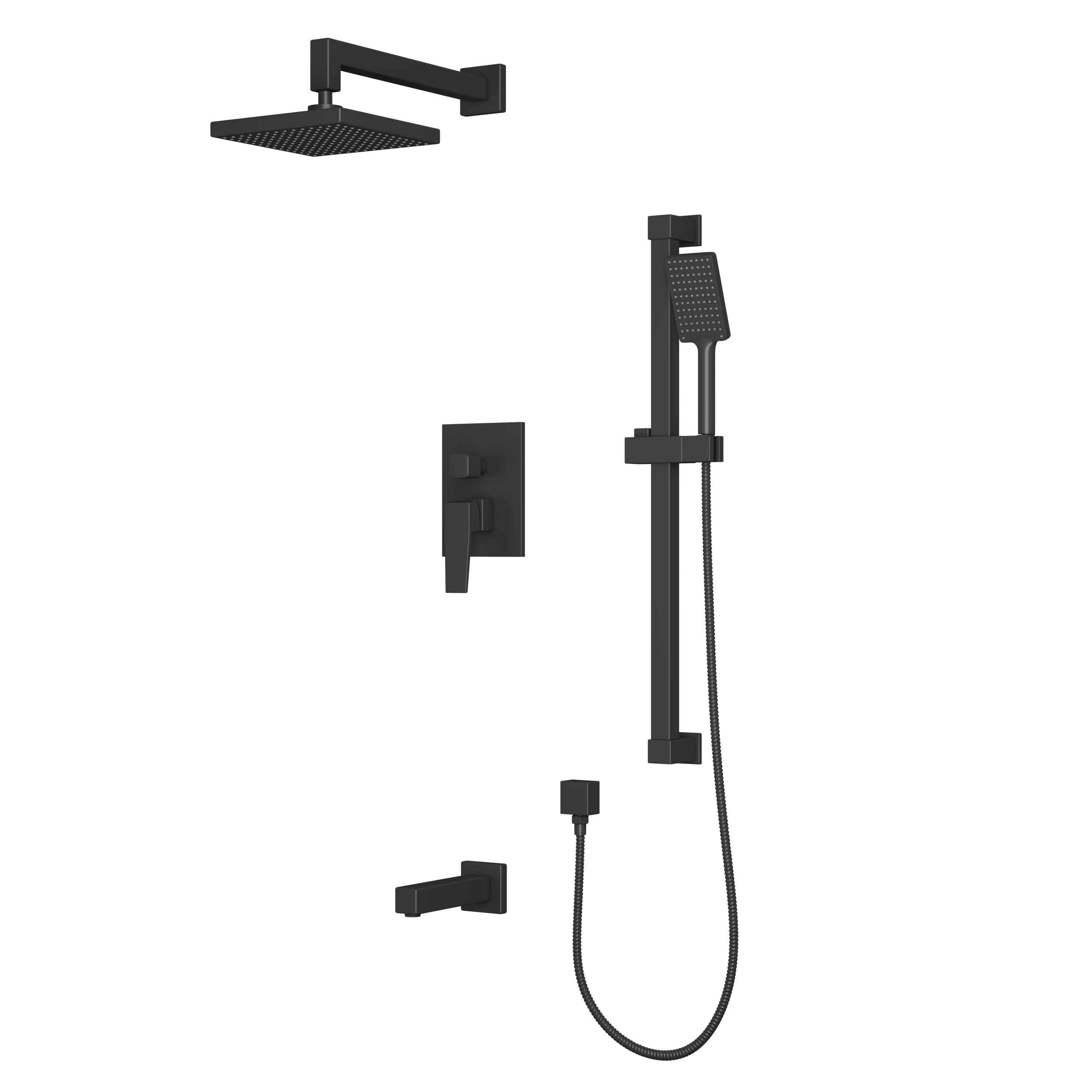 Встроенная душевая система Rush Thira TR3635-60Black