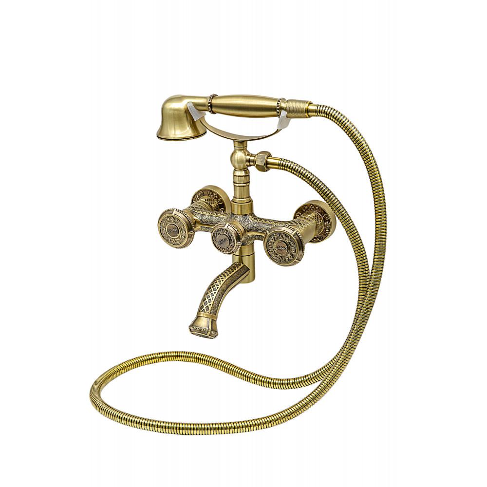 Смеситель для ванны с душем Milacio Almeria бронза MC.301.BR