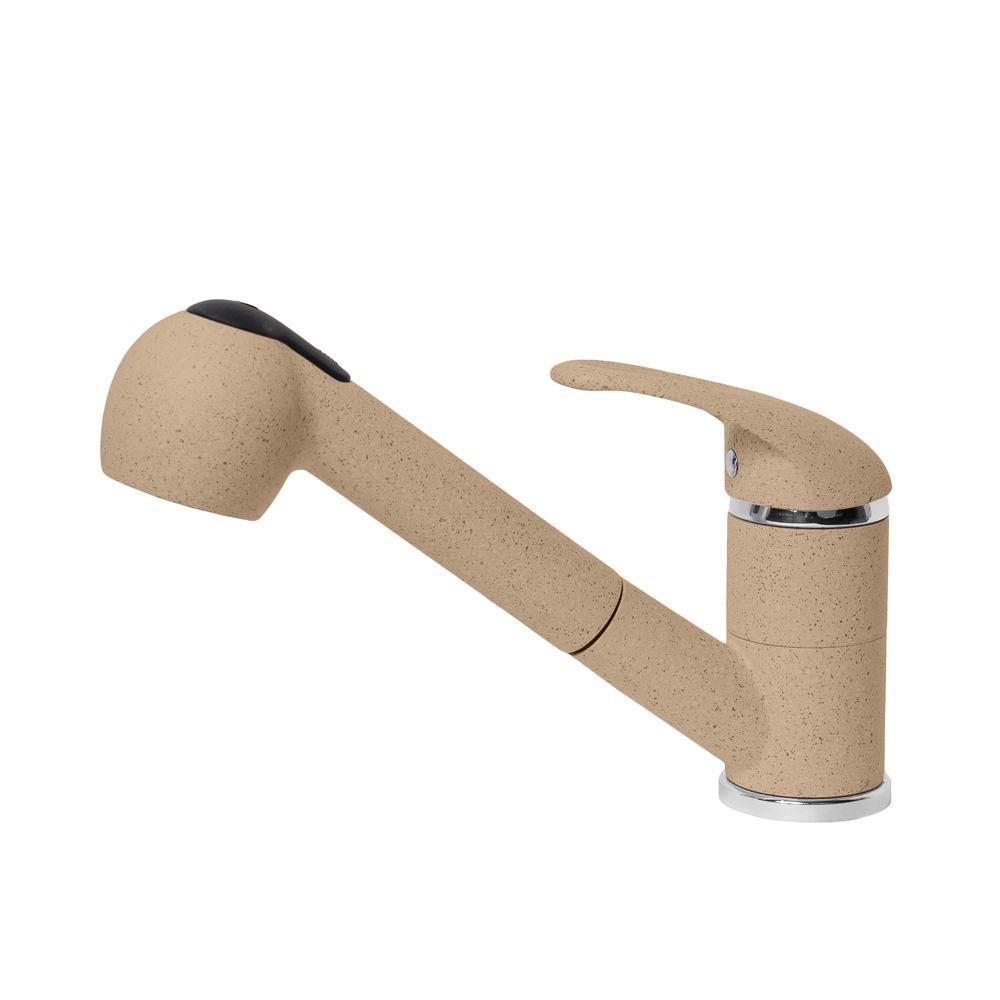 Смеситель для кухни AquaGranitEx C-4040 (302) песочный