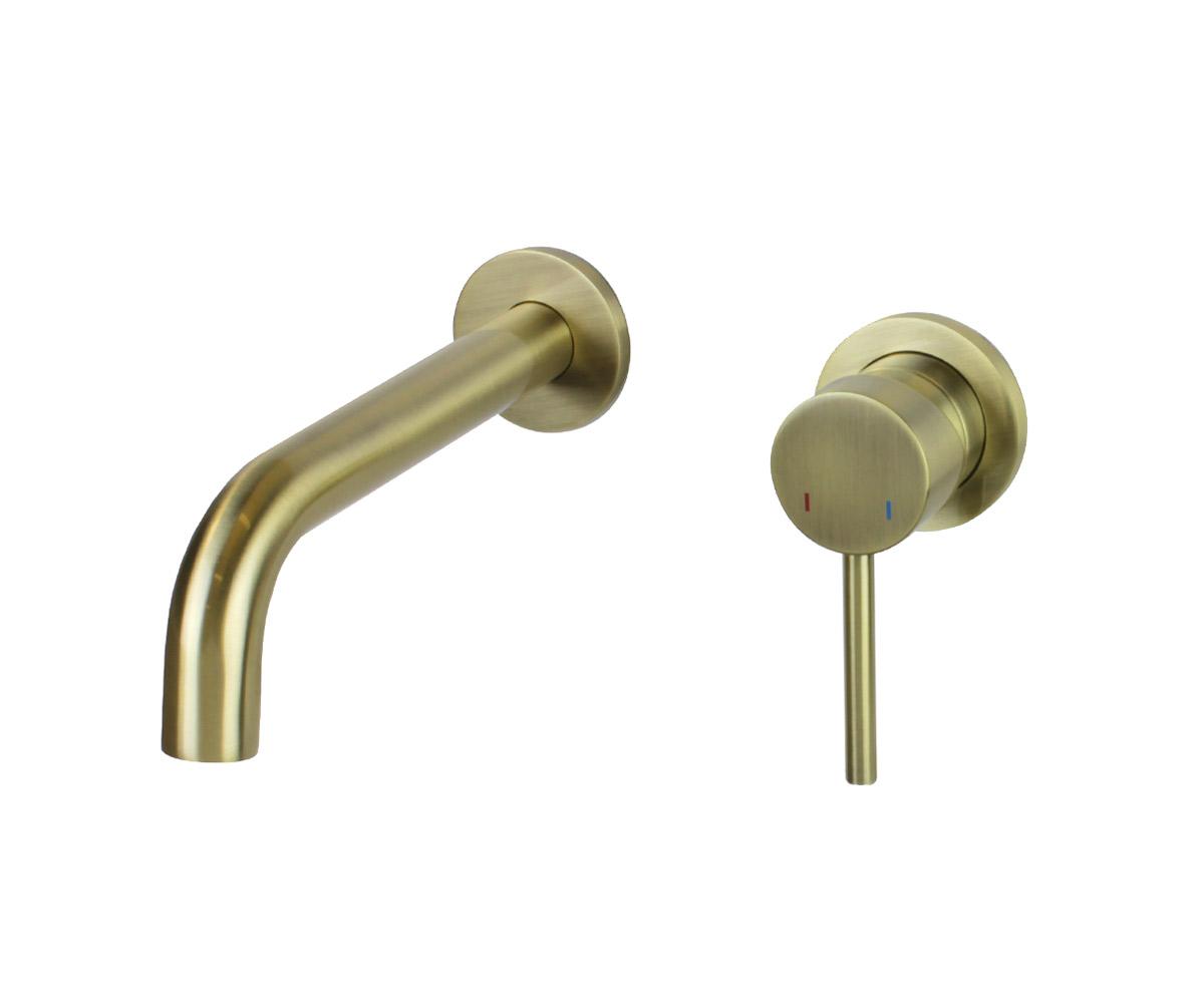 Смеситель для раковины настенный Bronze de Luxe Scandi бронза 14511BR