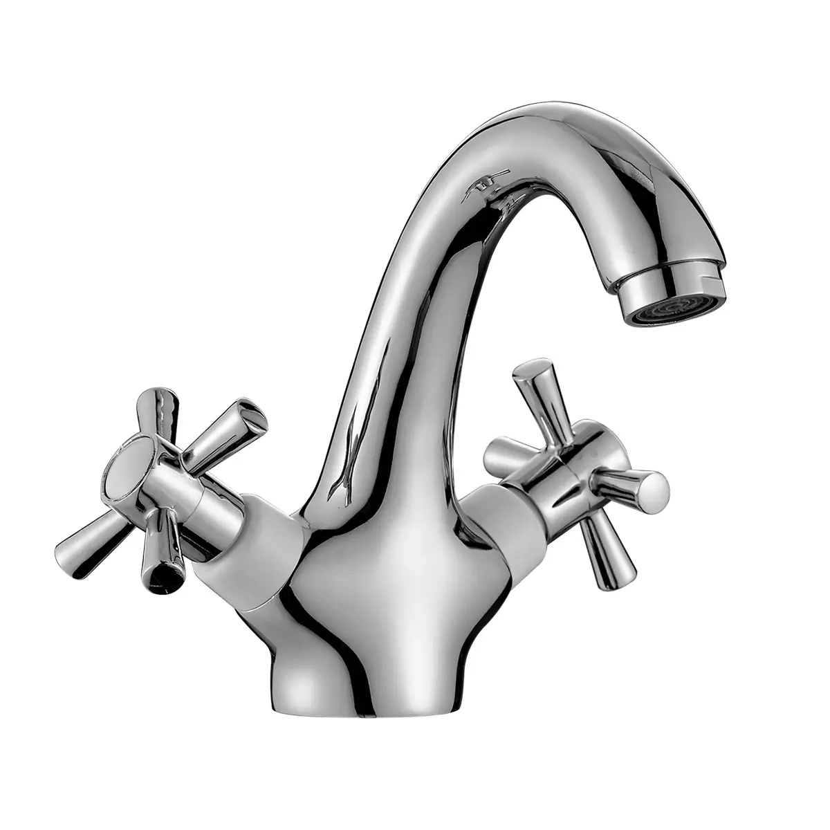 Смеситель для раковины (умывальника) Decoroom белый/хром