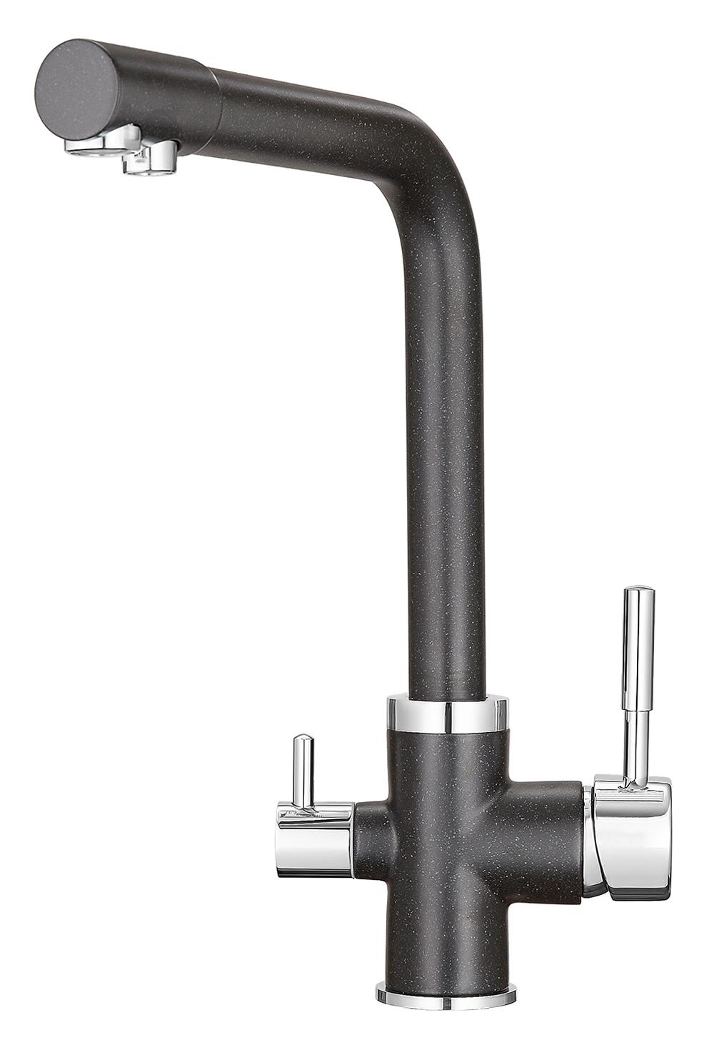 Смеситель для кухни (мойки) Granula 2015 чёрный