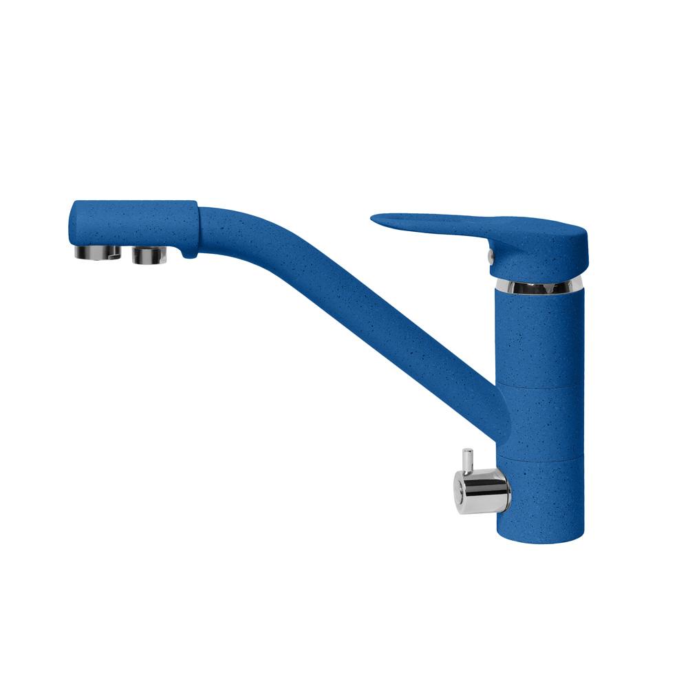 Смеситель для кухни AquaGranitEx C-6040 (323) синий