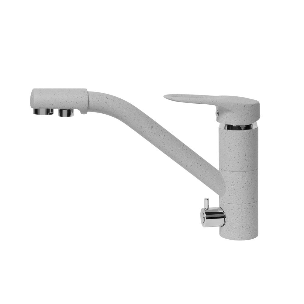 Смеситель для кухни AquaGranitEx C-6040 (310) серый