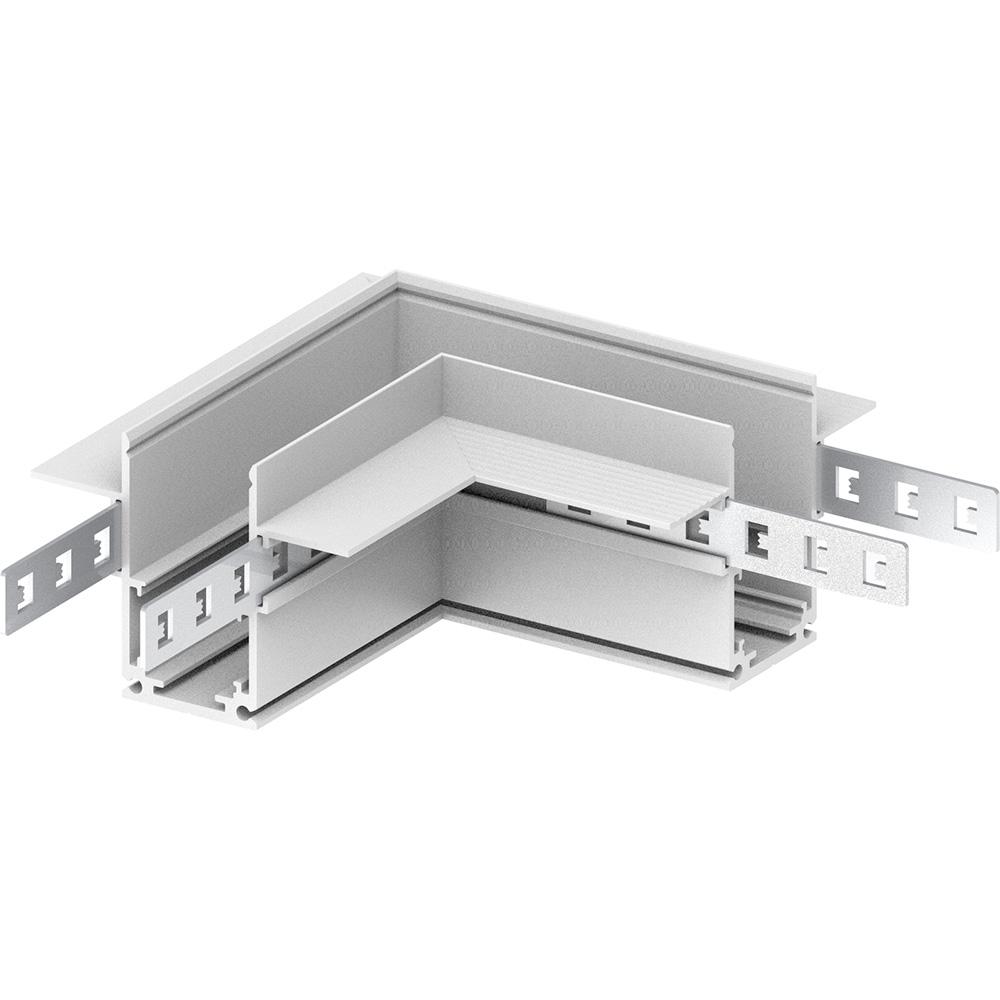 Соединитель угловой для низковольтного встраиваемого шинопровода, белый Feron LD2004 41981