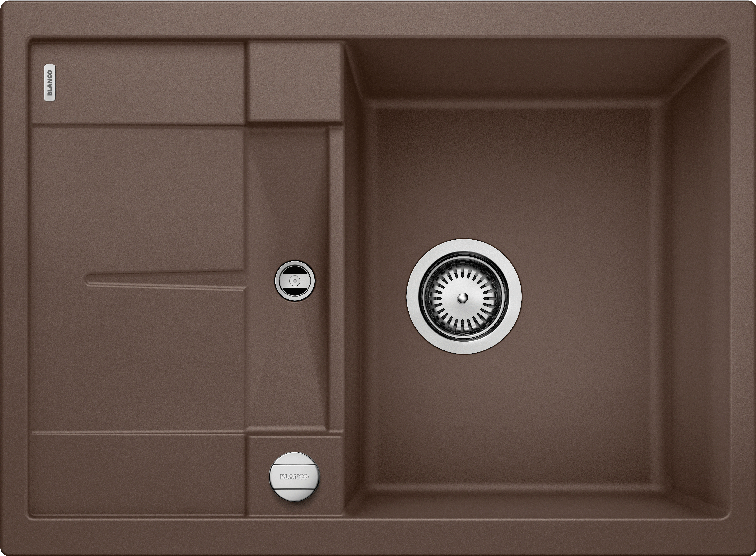 Врезная кухонная мойка Blanco METRA 45S Compact SILGRANIT PuraDur кофе