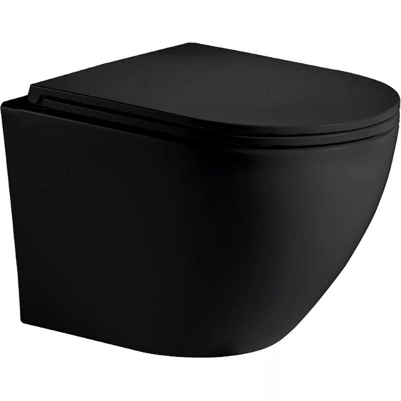 Унитаз подвесной WeltWasser WW MERZBACH 043 MT-BL 10000009940 черный матовый
