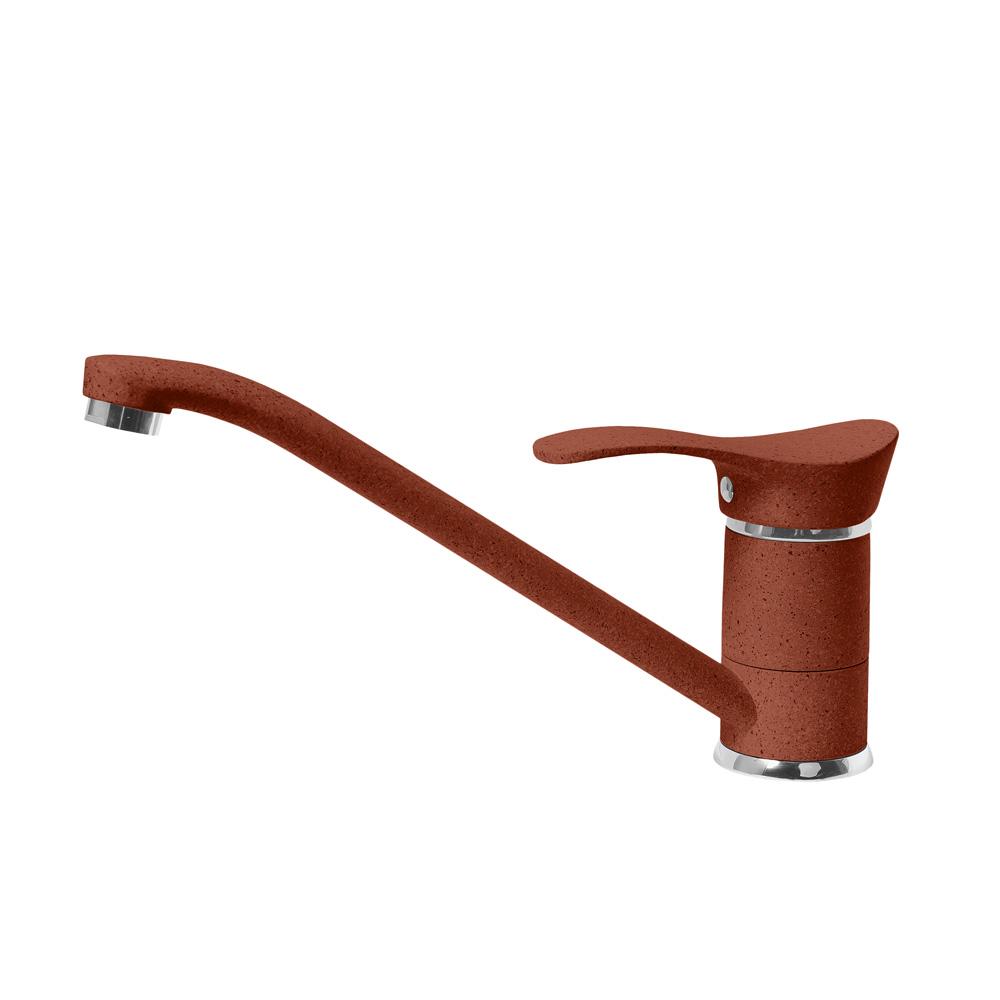 Смеситель для кухни AquaGranitEx C-1040 (334) красный марс