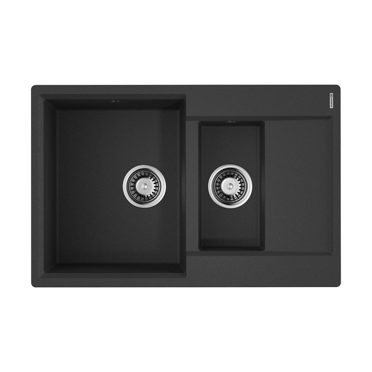 Врезная кухонная мойка Omoikiri Daisen 78-2-BL черный 4993334