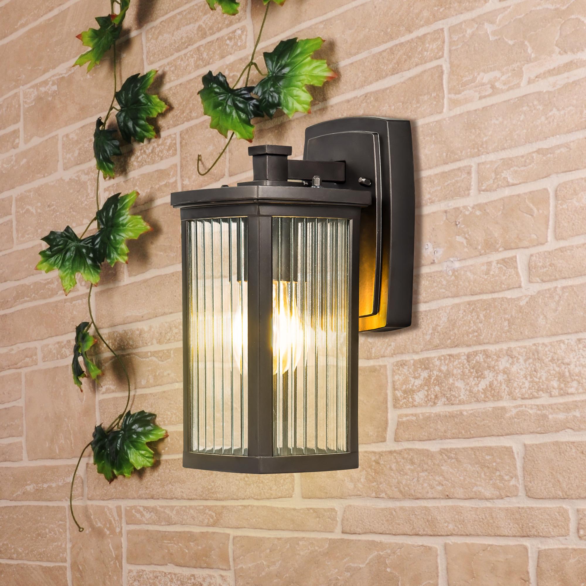 Настенный уличный светильник Elektrostandard IP33 GL 1006D Lame D кофе