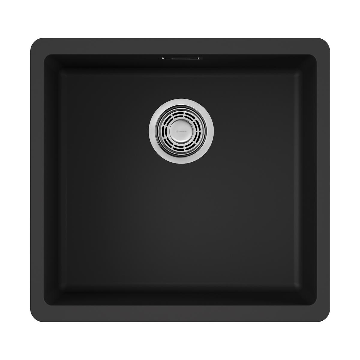 Врезная кухонная мойка Omoikiri Kata 44-U-BL черный 4993403