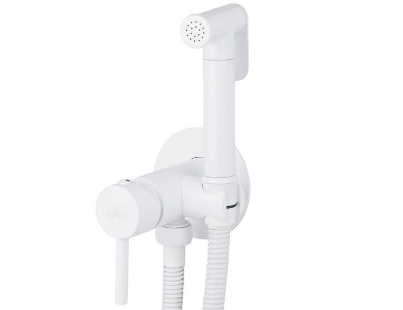 Смеситель с гигиеническим душем Viko V-4924 белый