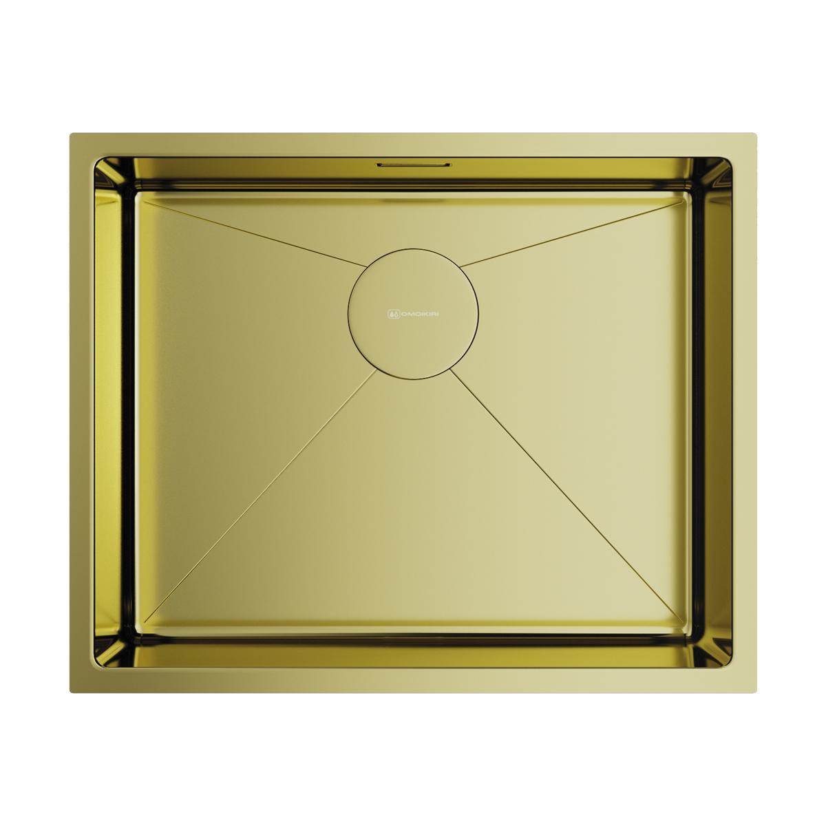Интегрированная кухонная мойка Omoikiri Taki 54-U/IF-LG нерж.сталь/светлое золото 4973093
