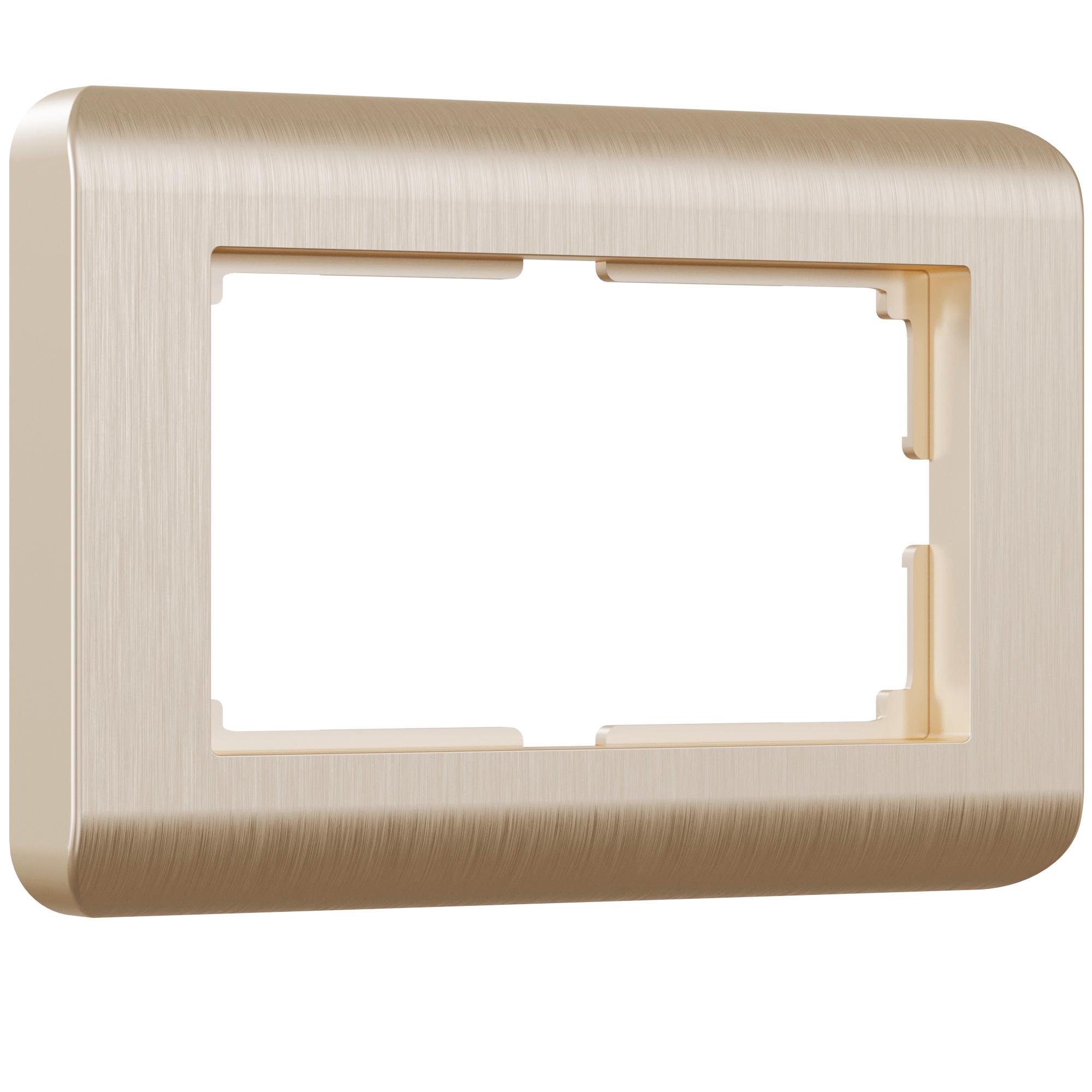 Рамка для двойной розетки шампань Werkel W0082111