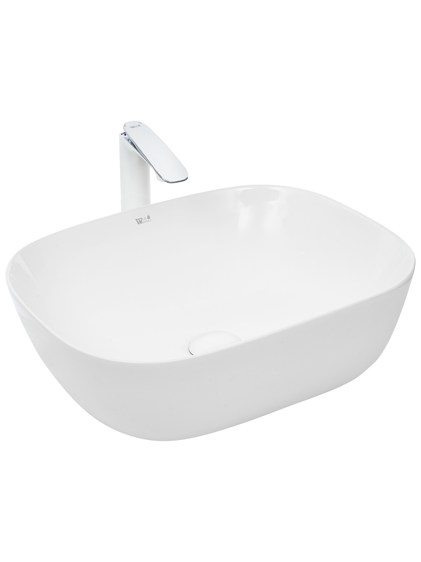 Раковина накладная WeltWasser 49/39.5/15 WW Elbach 2143 10000003846 белая