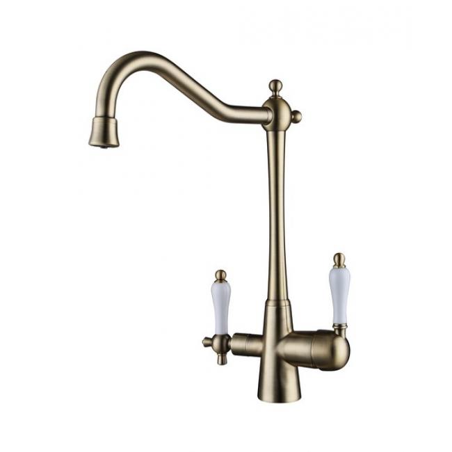 Смеситель для кухни (мойки) под фильтр Kaiser Vincent 31844-3 бронза