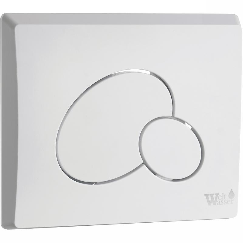 Кнопка для инсталляции WeltWasser WW Marberg 410 RD GL-WT 10000010232 белая, круглая