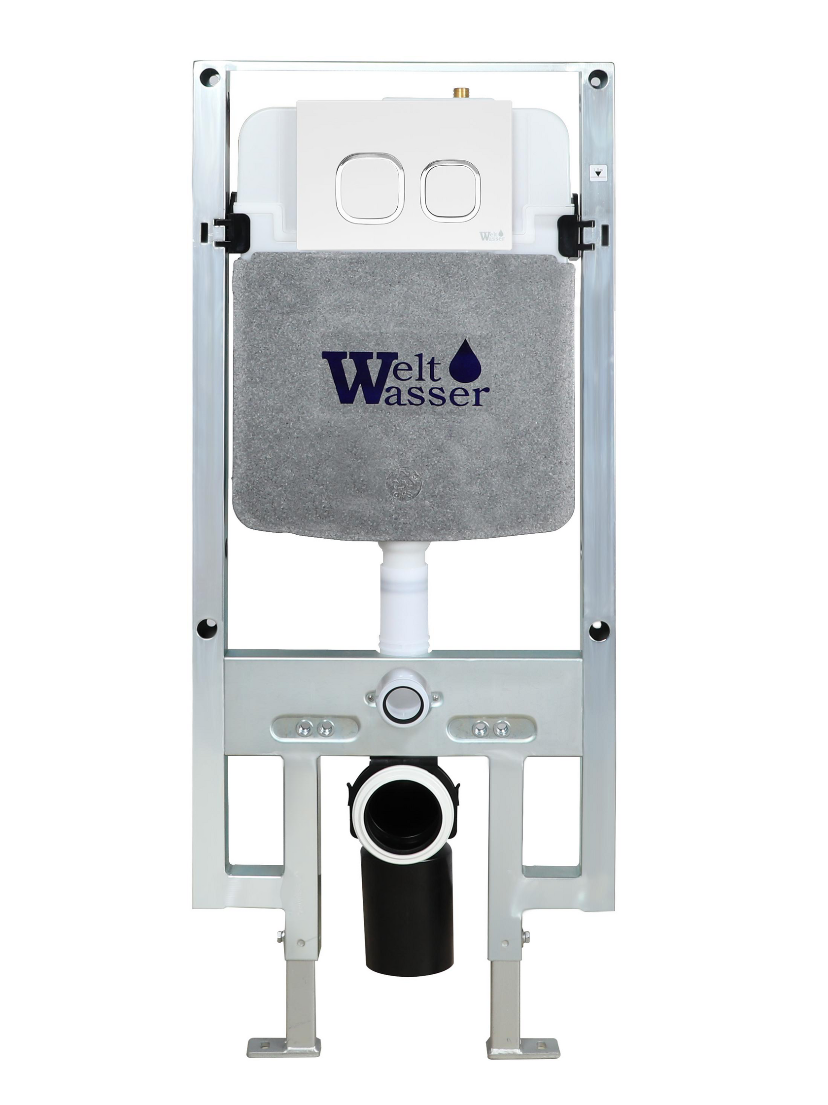 Инсталляция для подвесного унитаза WeltWasser WW Amberg 497 ST WT 10000008221 белая кнопка